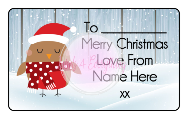 Christmas Robin Stickers | Labels4Everything